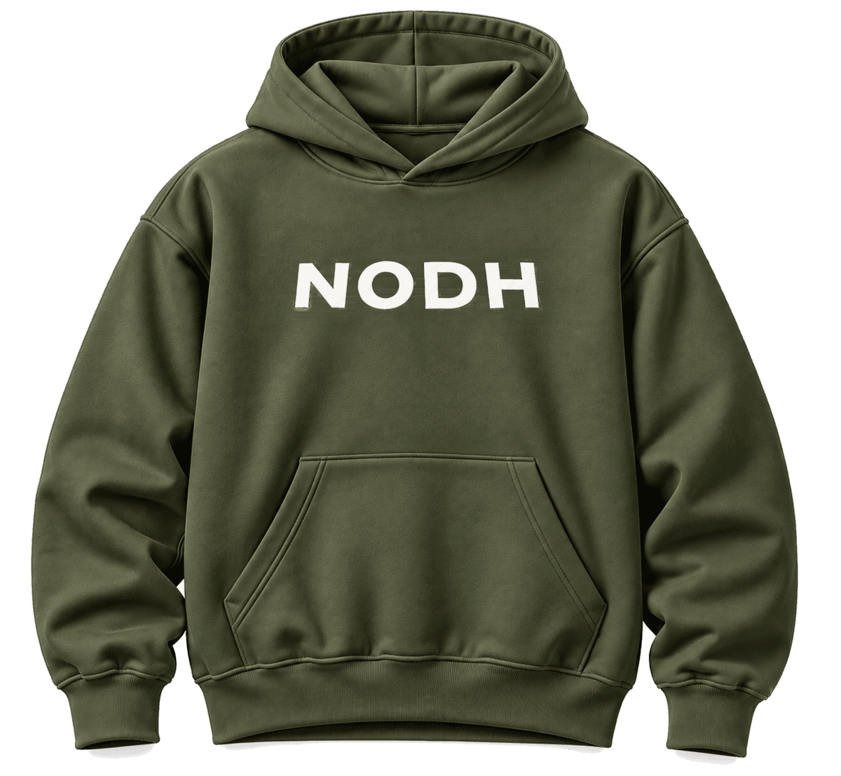 NODH Hoodie, Olive, front