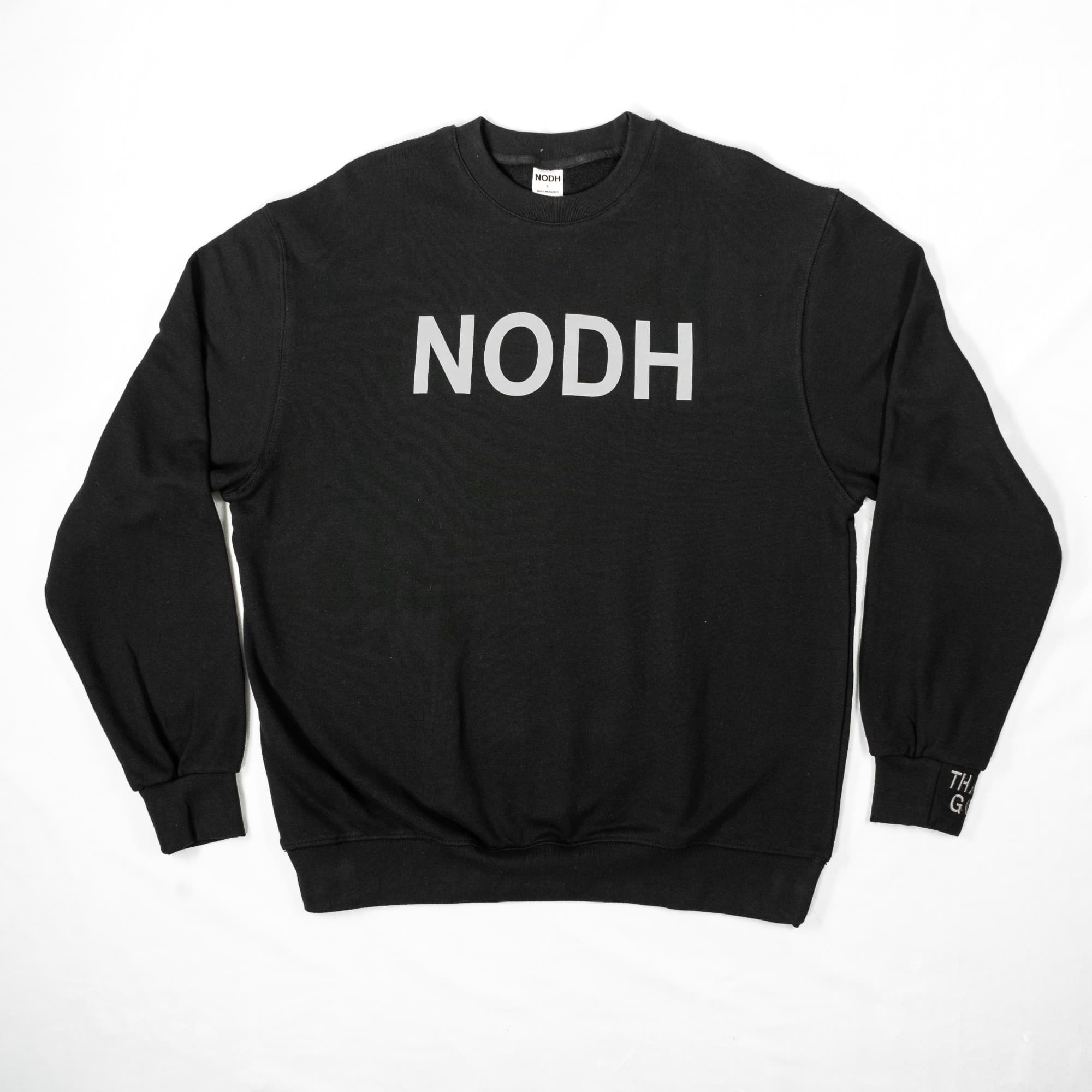 Thank God Sweatshirt, Black, front